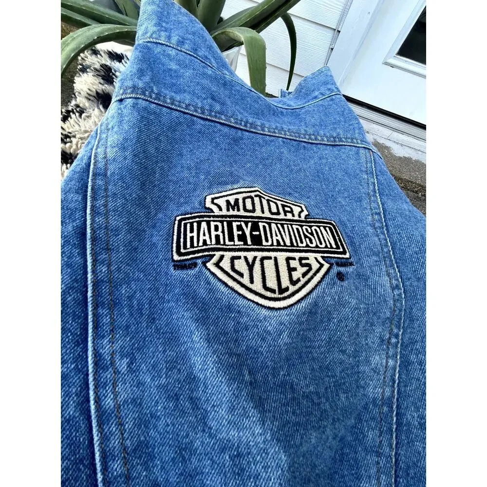 Vintage 2001 Harley Davidson Dog/Pet Vest SzM